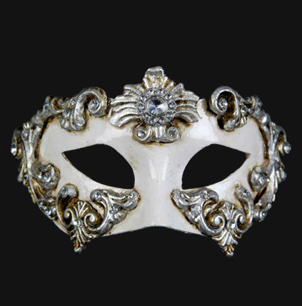 ベネチアンマスク Colombina Barocco Dama White Colombina Barocco Venetian Mask – VenetianMasksShop.com