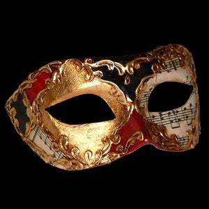 Colombina Musica Harlequin Venetian Mask