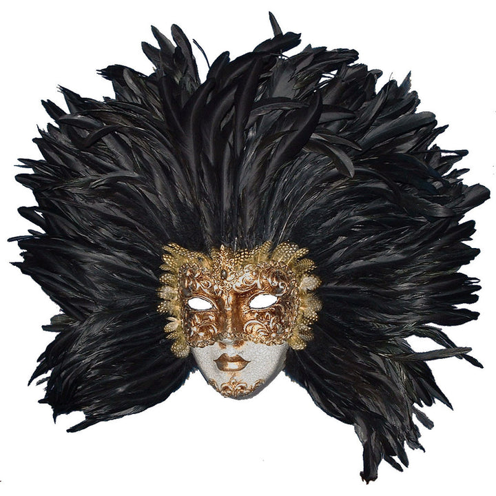 Volto "Eyes Wide Shut" Feather Mask